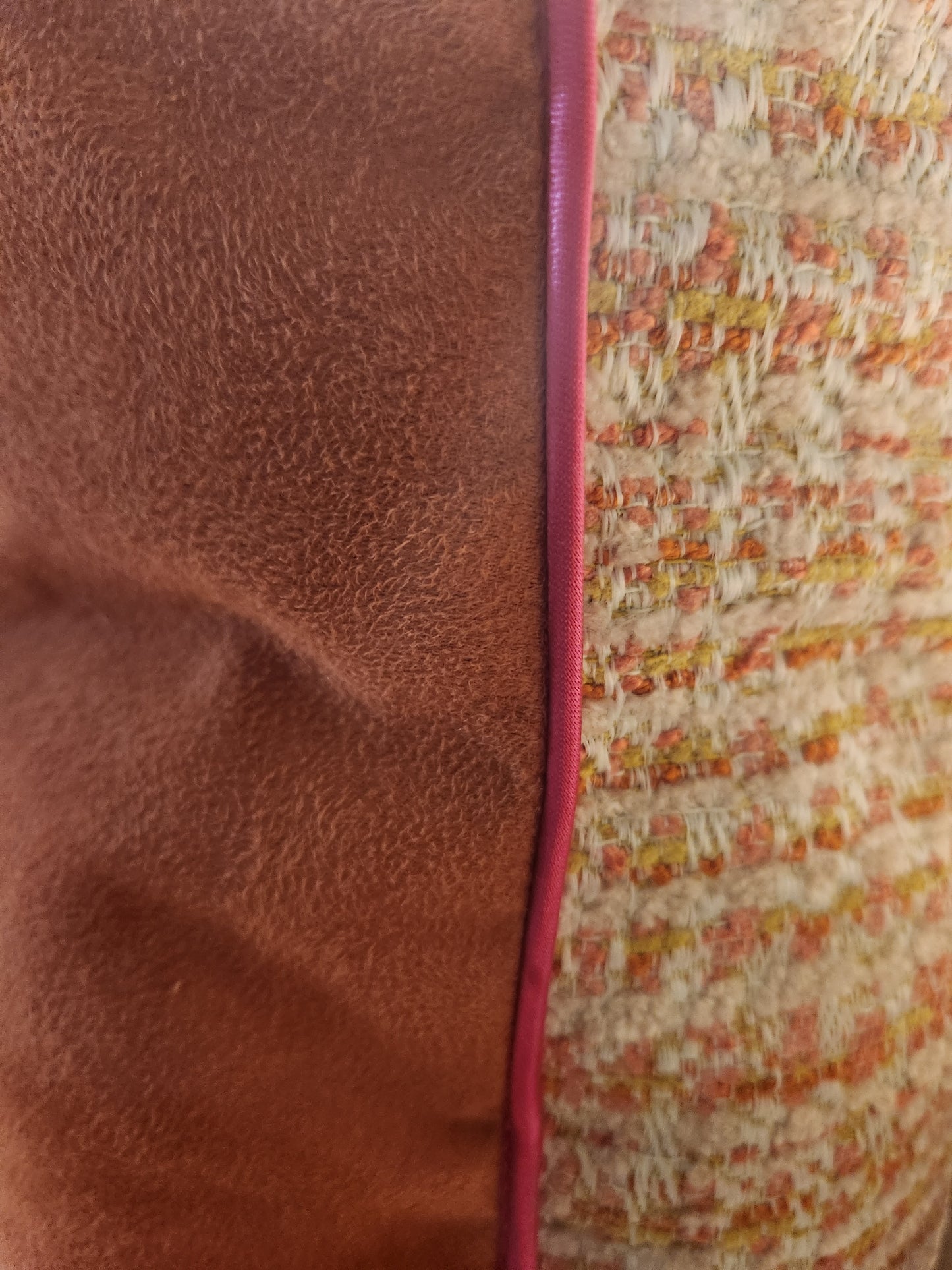 Classics Fuschia and Orange Boucle Accent Pillow