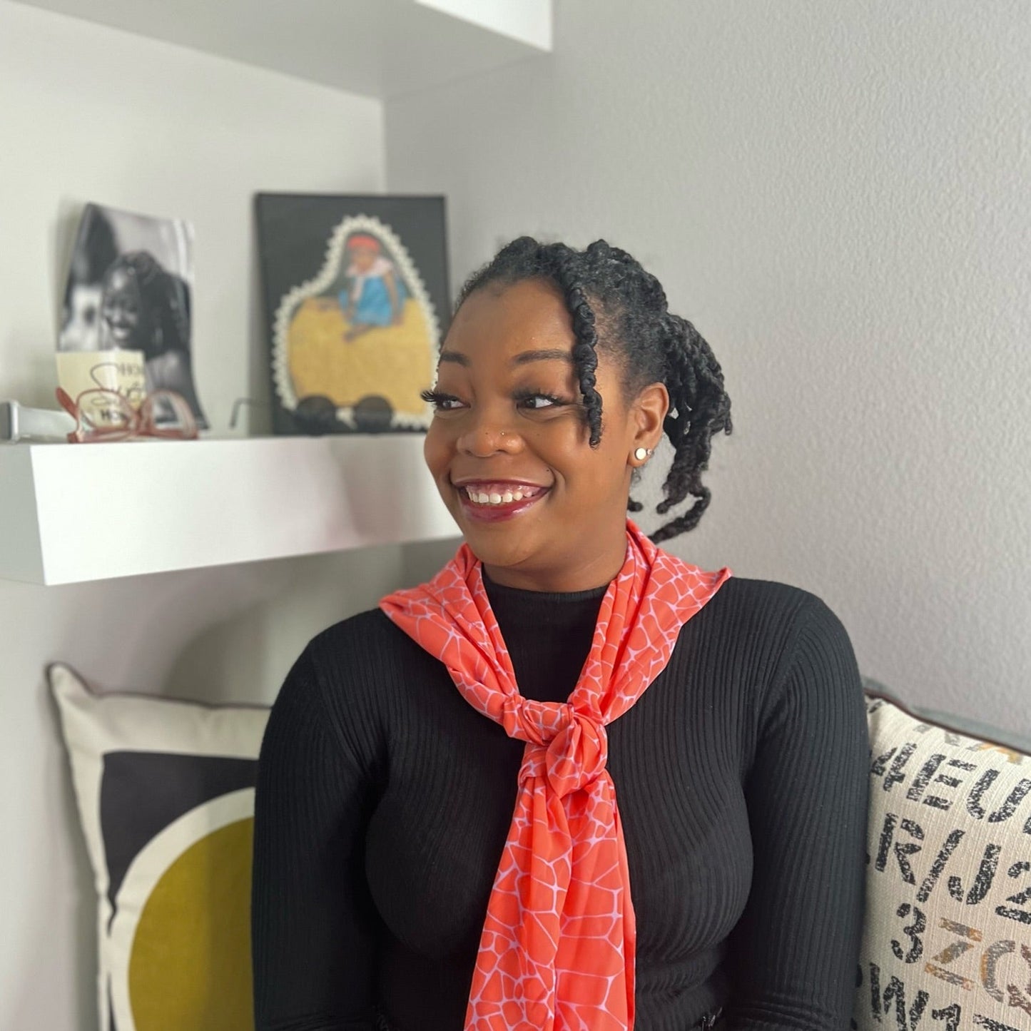 Convertible Geometric Pink/Lilac Print