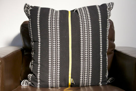 Black Stripe Pillow