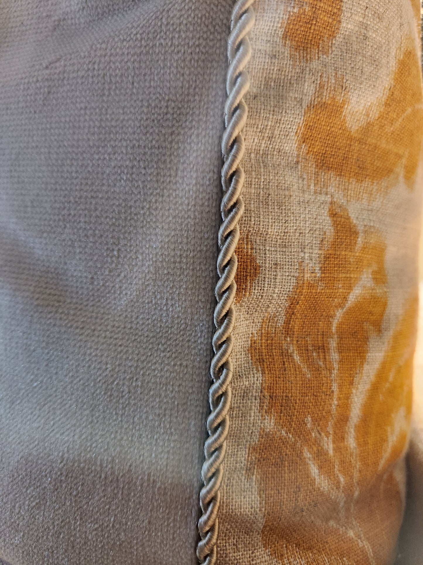 Journalist Golden Ikat Damask Print